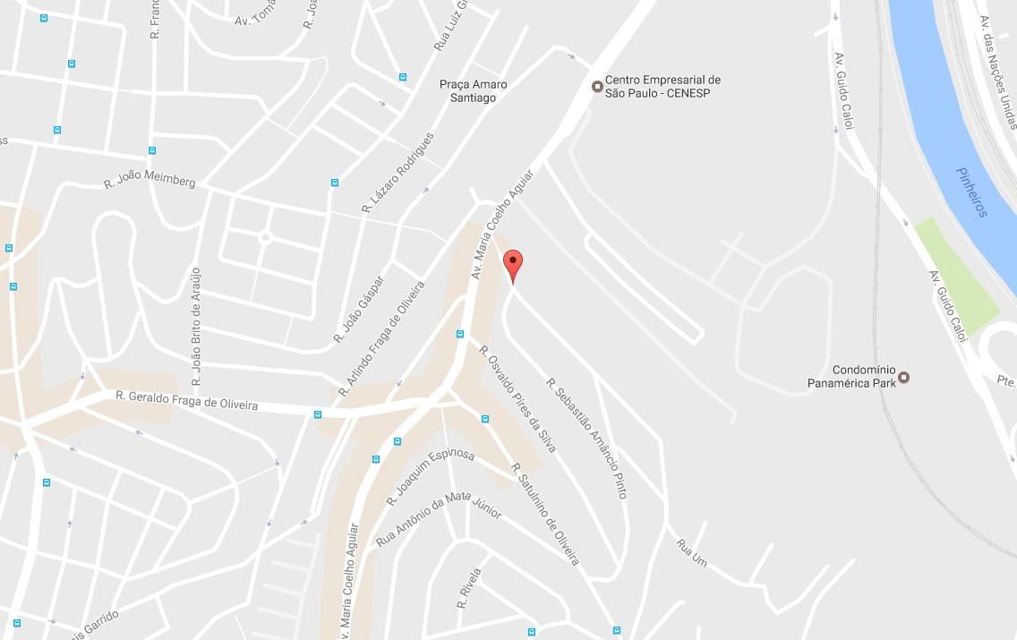 Mapa do Jardim São Luís São Paulo