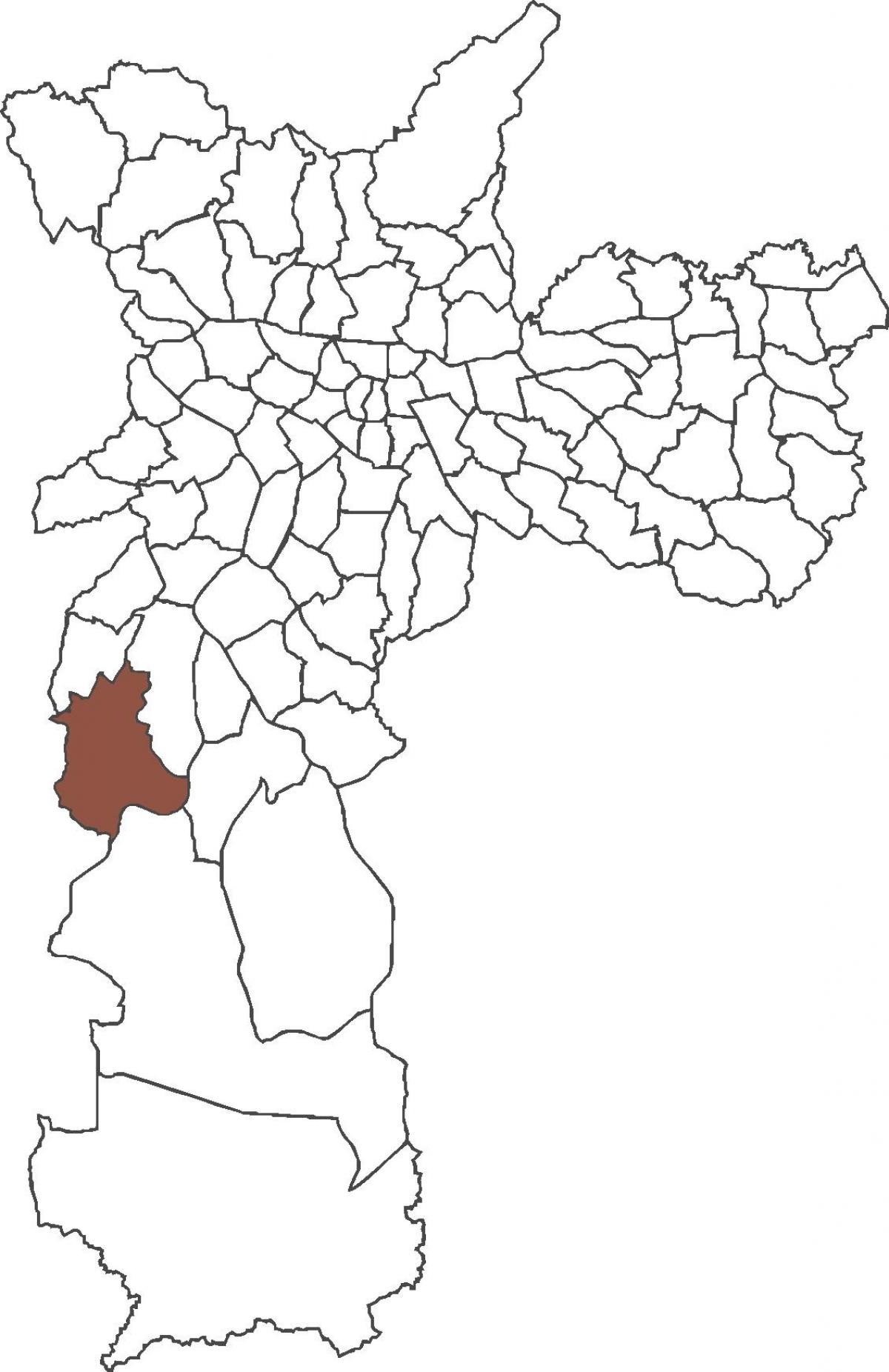 Mapa do distrito de Jardim Ângela