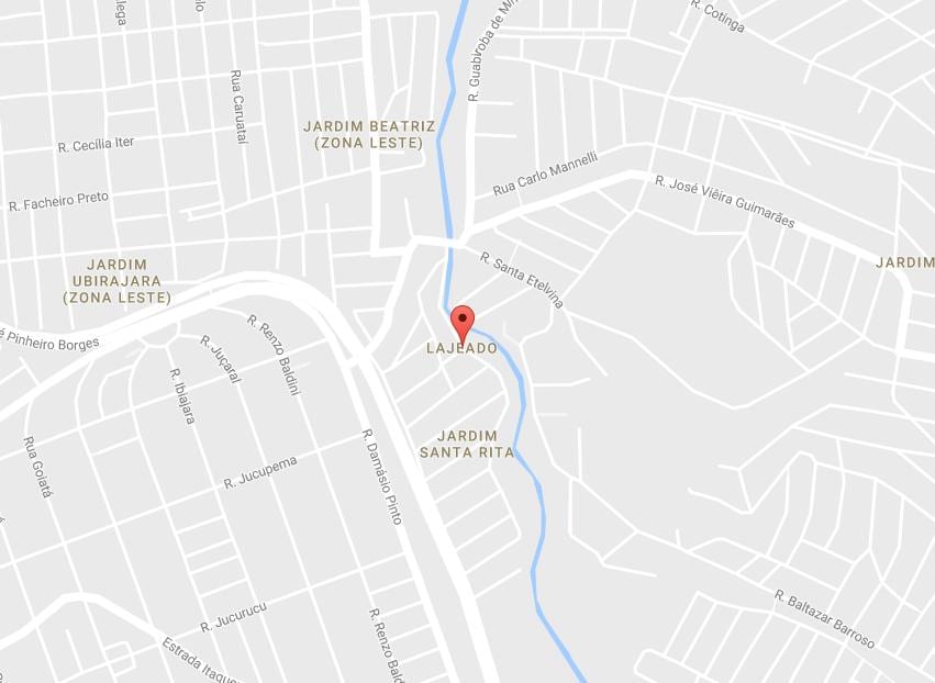 Mapa do Lajeado São Paulo
