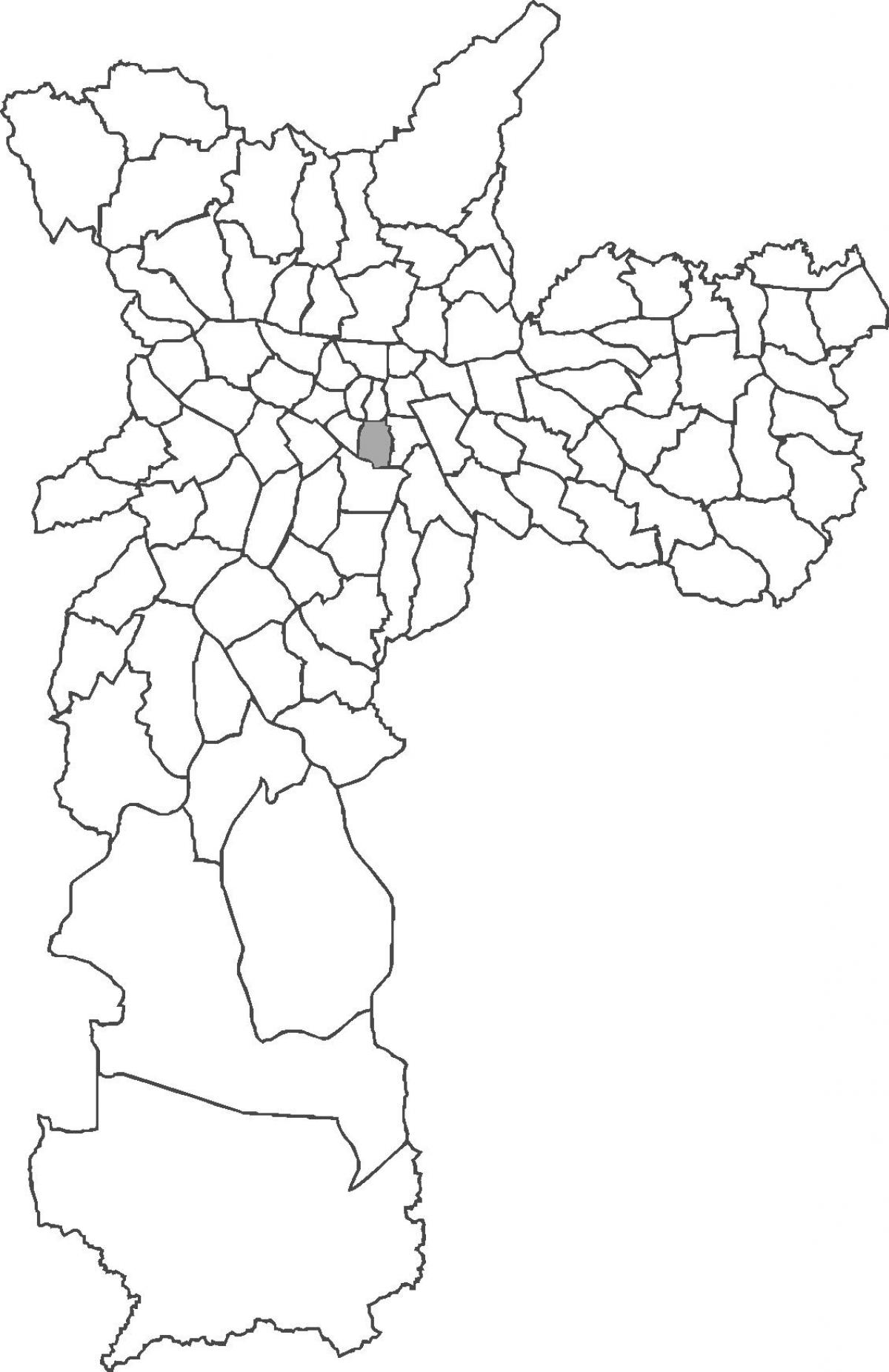 Mapa da Liberdade e do distrito