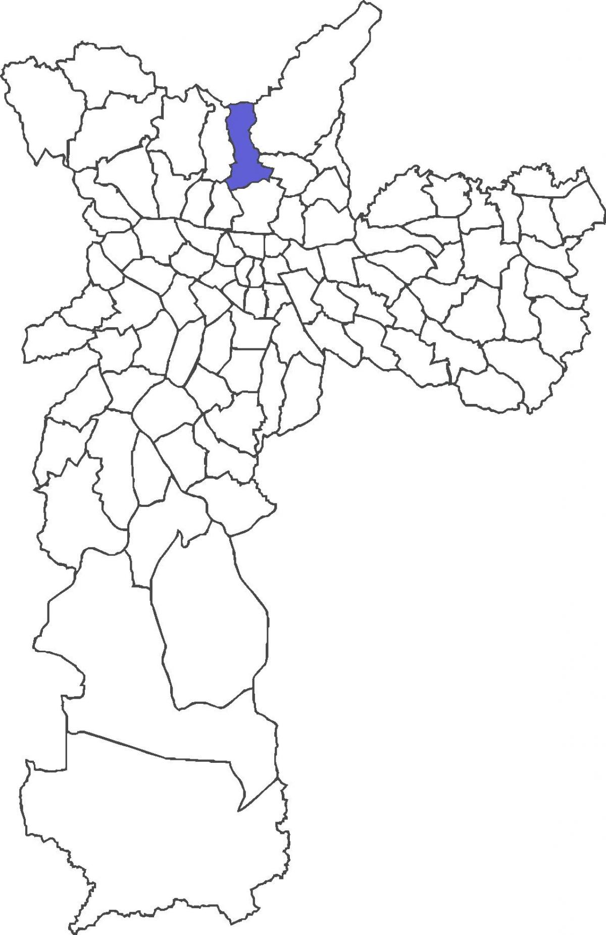 Mapa do distrito de Mandaqui