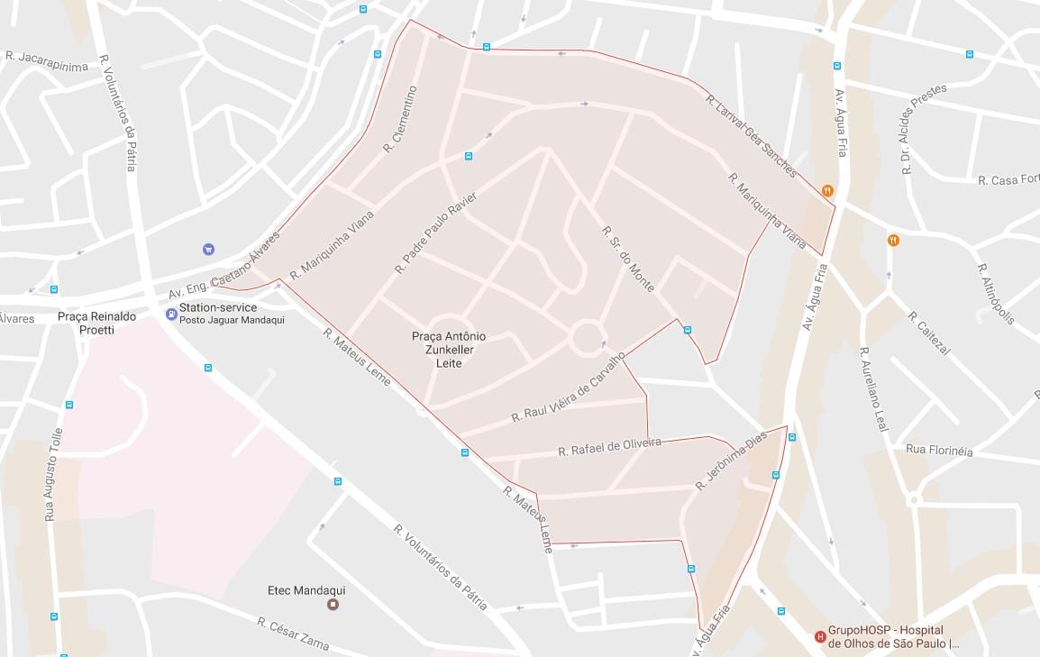 Mapa do Mandaqui São Paulo