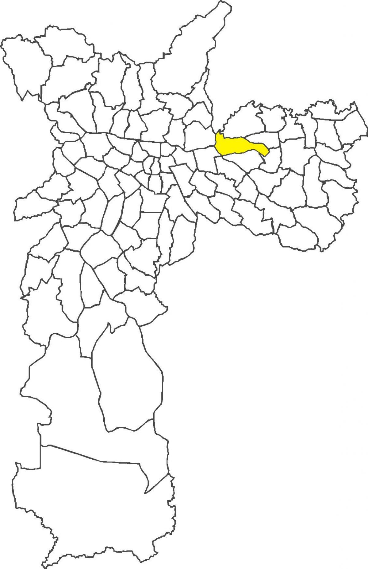 Mapa do distrito da Penha