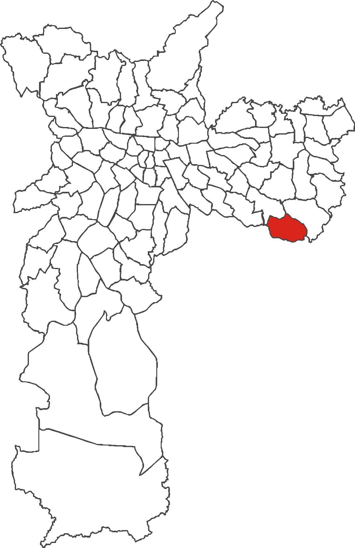 Mapa de São Rafael, distrito