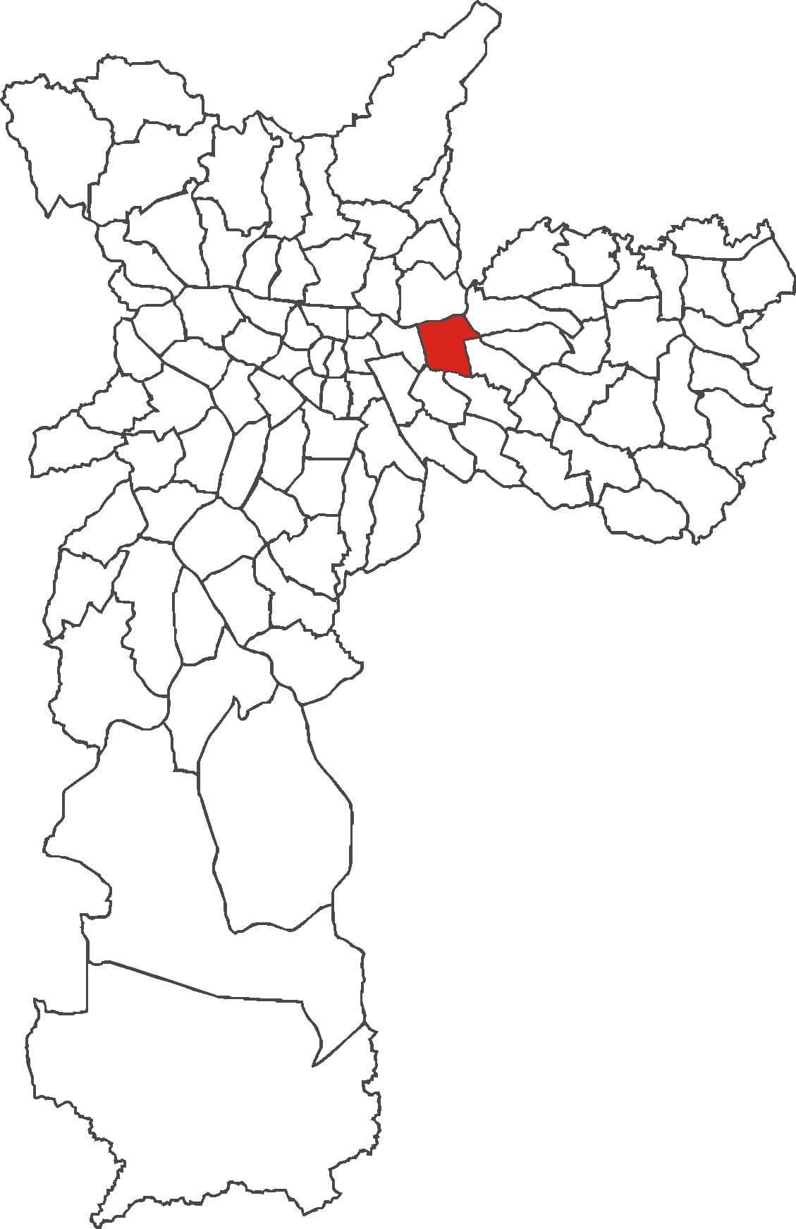 Mapa do bairro Tatuapé