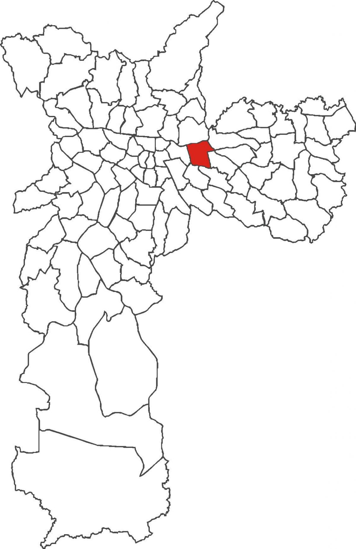 Mapa do bairro Tatuapé