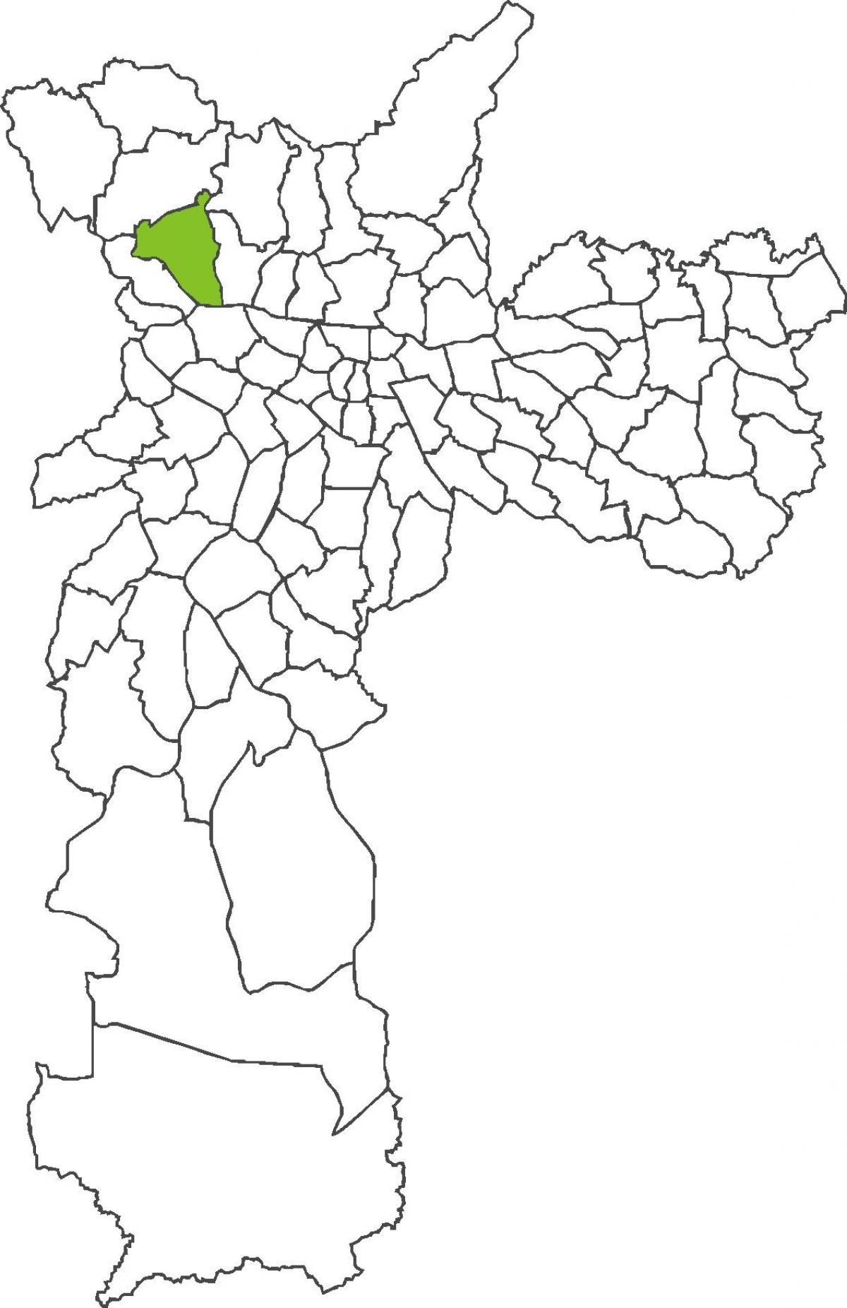 Mapa do distrito de Pirituba