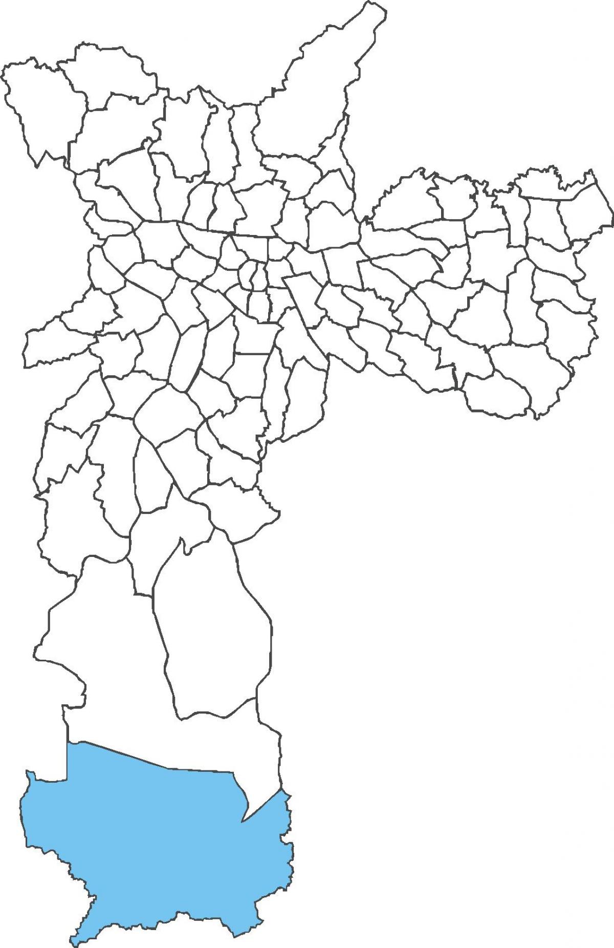 Mapa do distrito de Marsilac