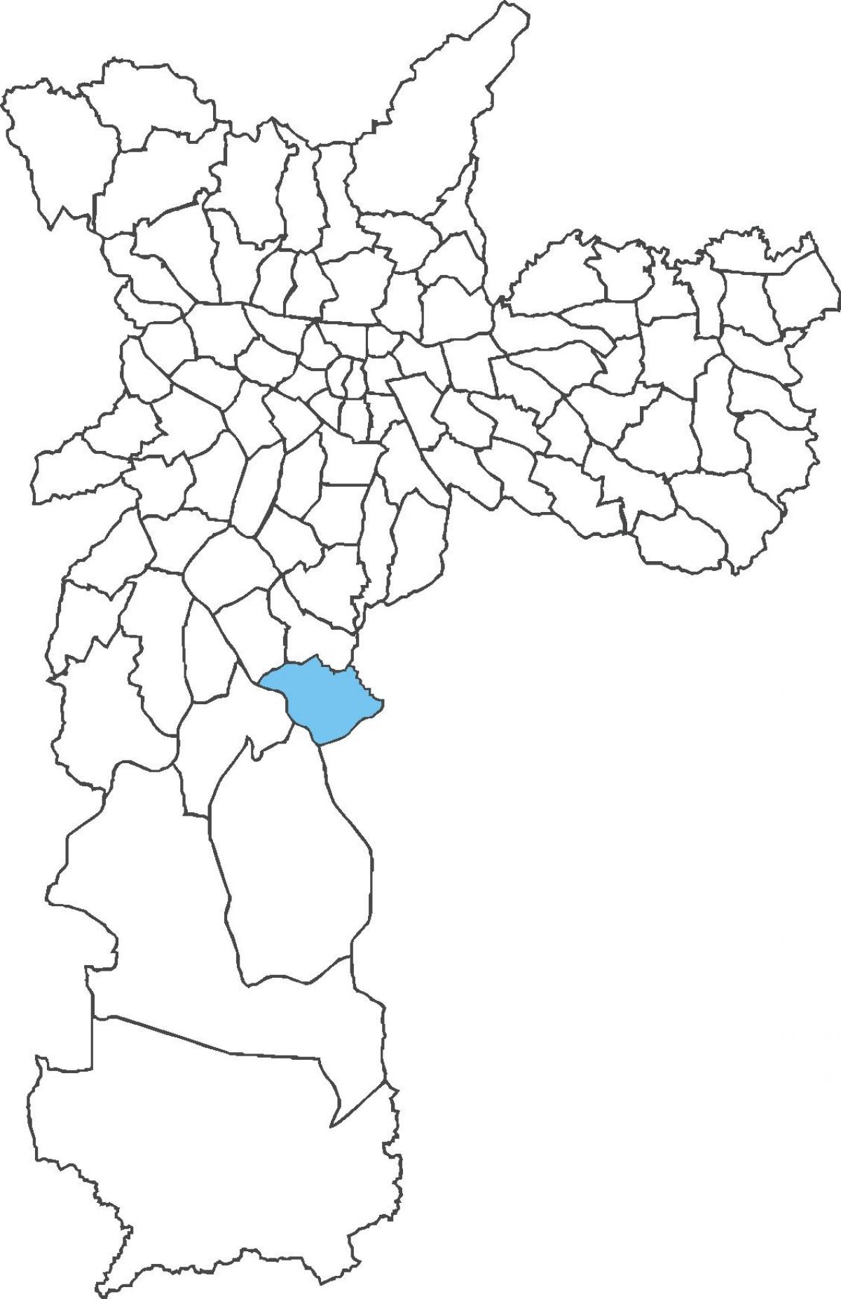 Mapa da Pedreira, distrito