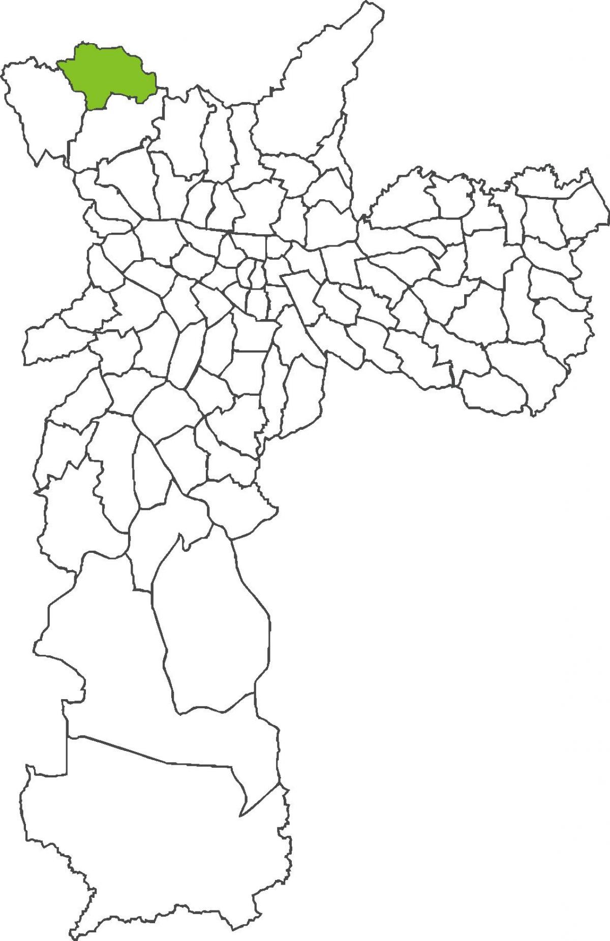 Mapa do distrito de Perus