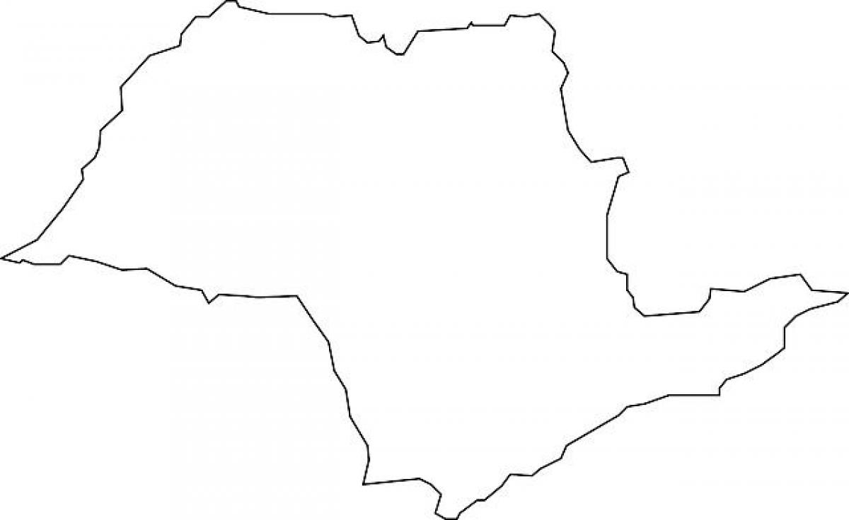 Mapa de São Paulo, vetor