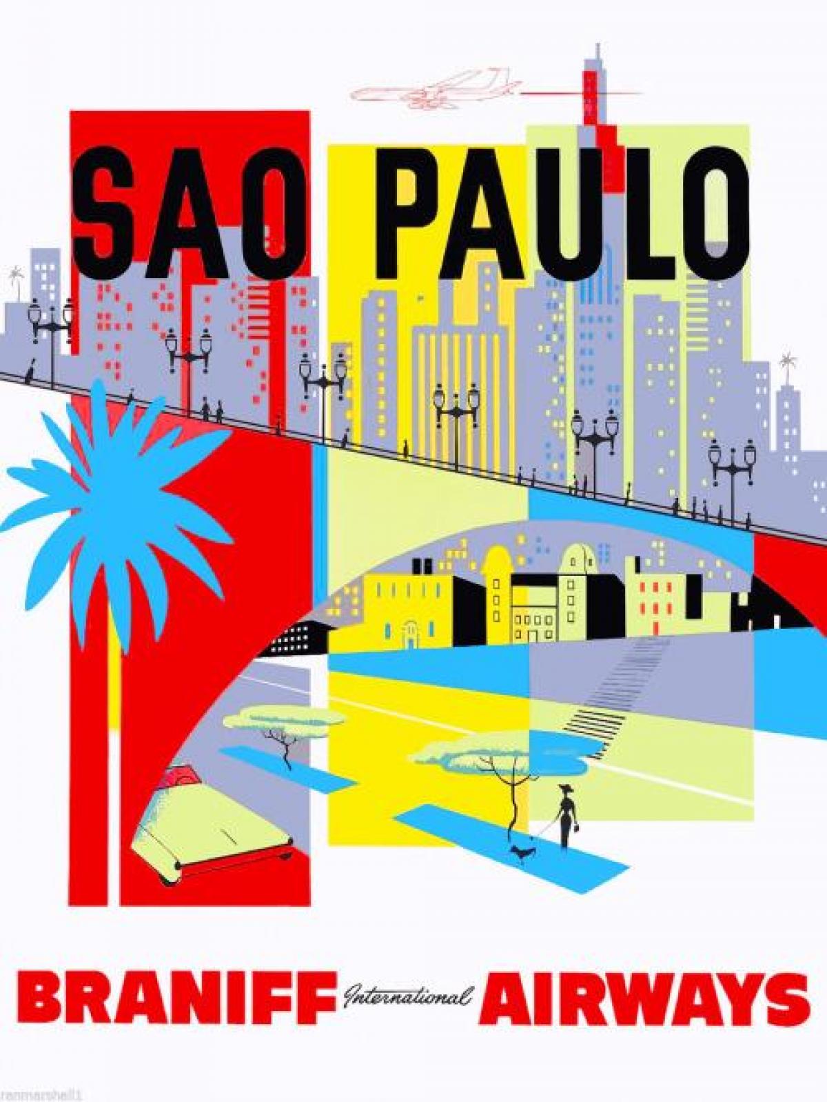 Mapa de São Paulo papel de parede