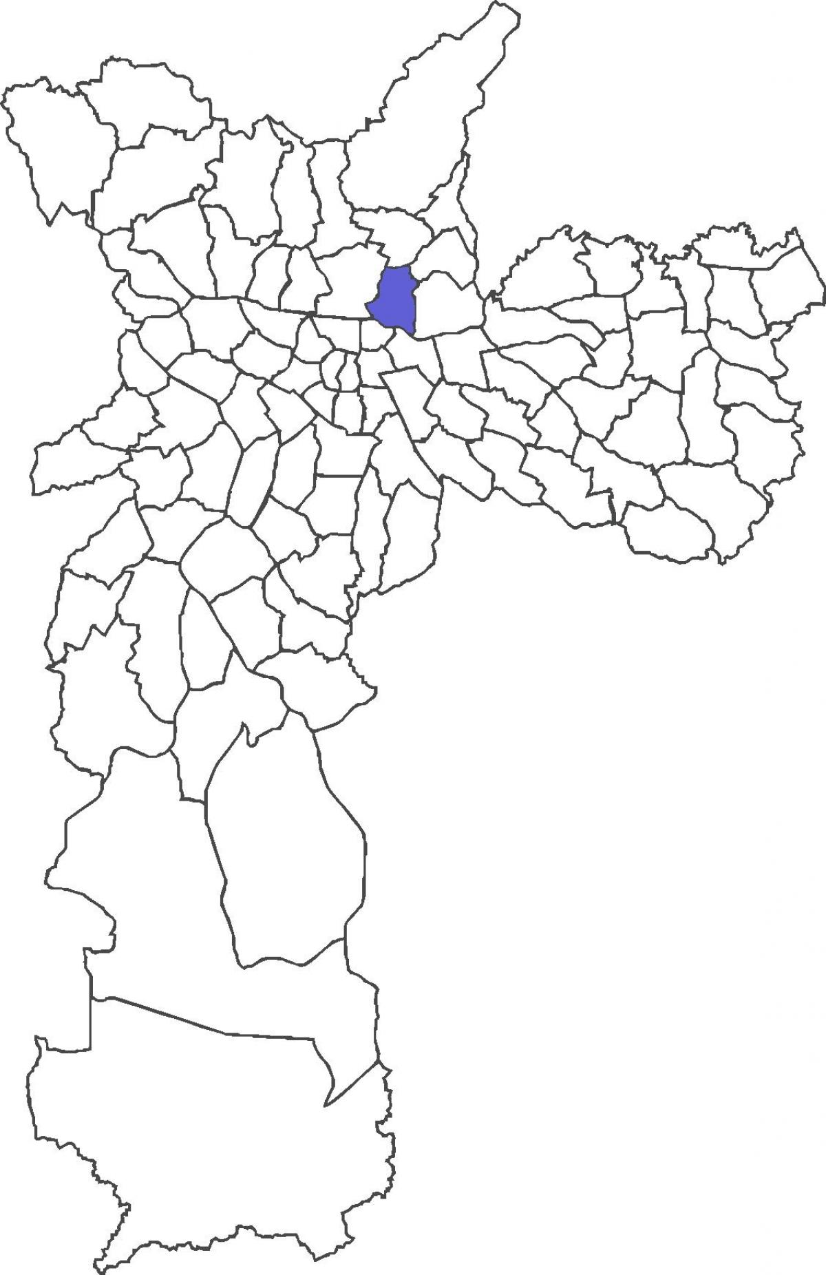 Mapa do distrito de Vila Guilherme