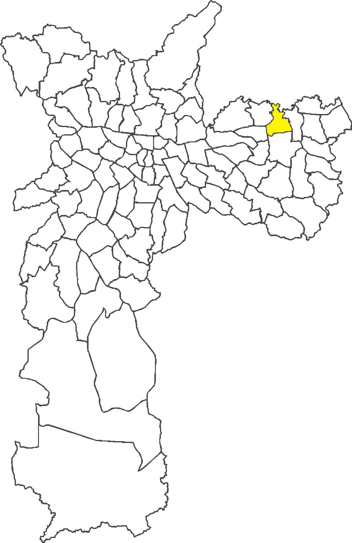 Mapa da Vila Jacuí distrito