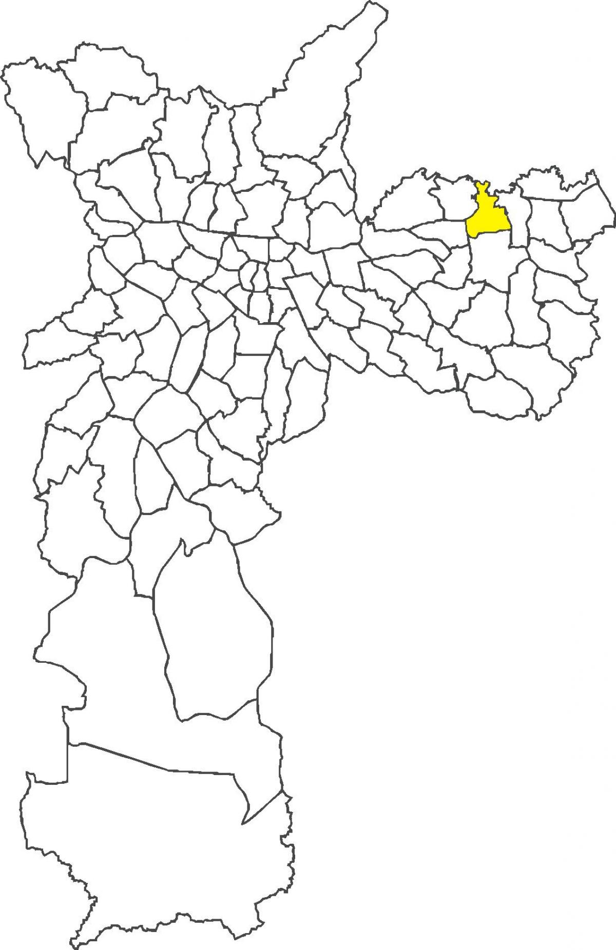 Mapa da Vila Jacuí distrito