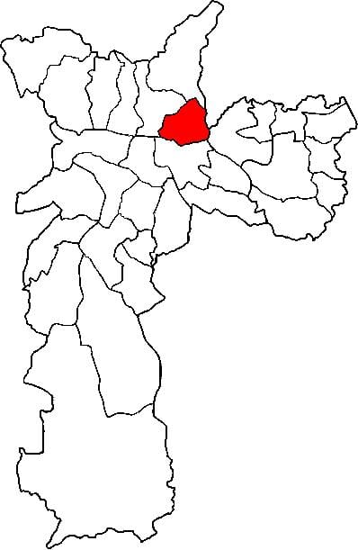 Mapa da Vila Maria, sub-prefeitura de São Paulo