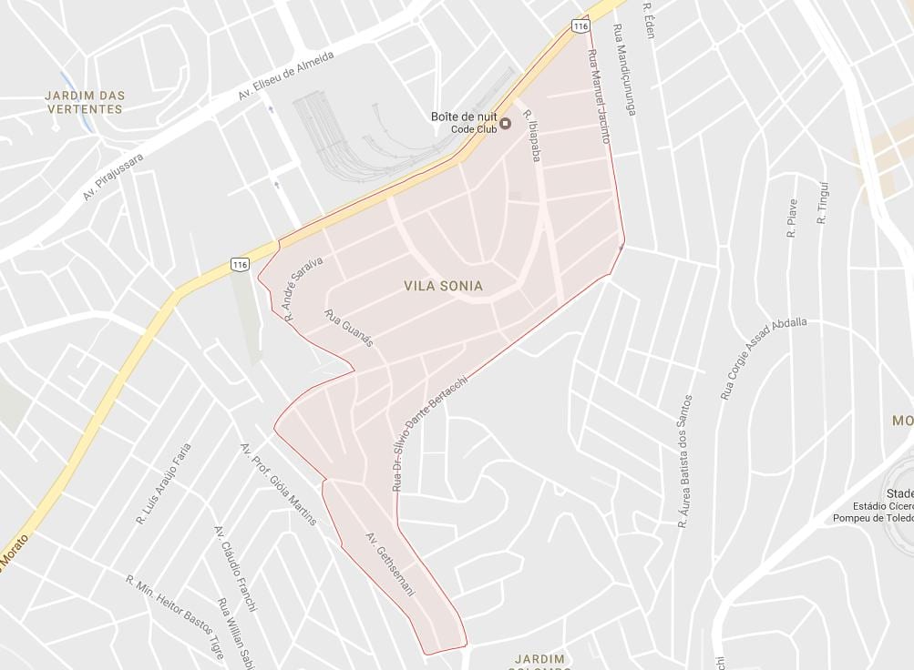 Mapa da Vila Sônia São Paulo