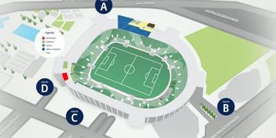Mapa da Allianz Parque - Nível 1
