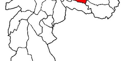 Mapa da Aricanduva-Vila Formosa, sub-prefeitura de São Paulo