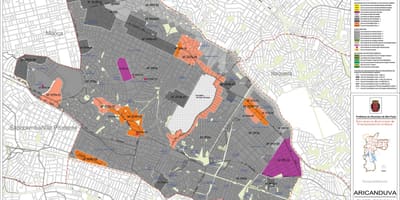 Mapa da Aricanduva-Vila Formosa São Paulo - Ocupação do solo