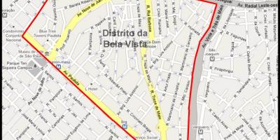 Mapa da Bela Vista, São Paulo