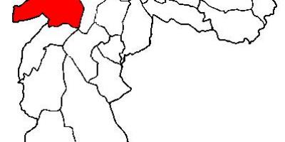 Mapa do Butantã, sub-prefeitura de São Paulo