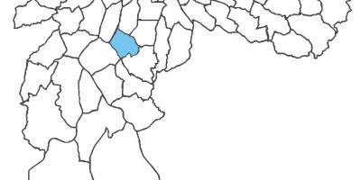 Mapa do distrito de Campo Belo
