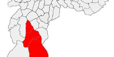 Mapa da Capela do Socorro sub-prefeitura de São Paulo