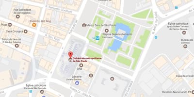 Mapa da catedral da Sé