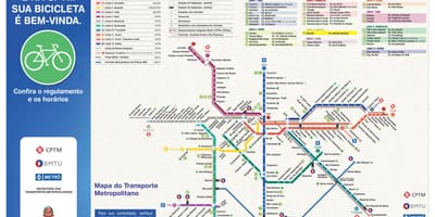 Mapa de ciclismo guia São Paulo