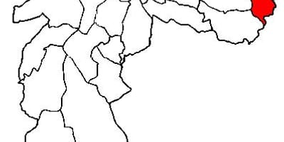 Mapa de Cidade Tiradentes sub-prefeitura de São Paulo