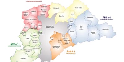 Mapa de Concessão Áreas RMSP