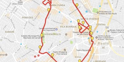 Mapa da Corrida Internacional de São Silvestre