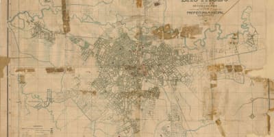Mapa da antiga São Paulo - 1916