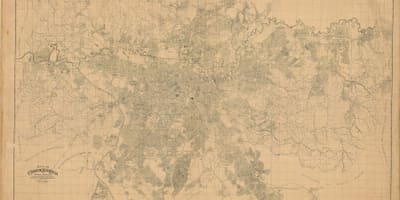 Mapa da antiga São Paulo - 1943
