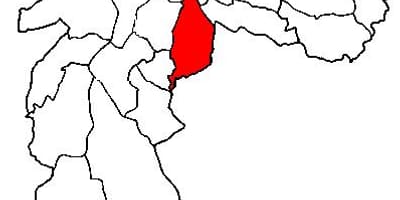 Mapa do Ipiranga, sub-prefeitura de São Paulo
