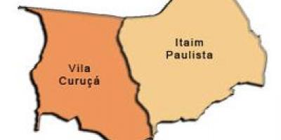 Mapa do Itaim Paulista, Vila Curuçá, sub-prefeitura