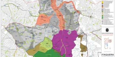 Mapa de Itaquera São Paulo - Ocupação do solo