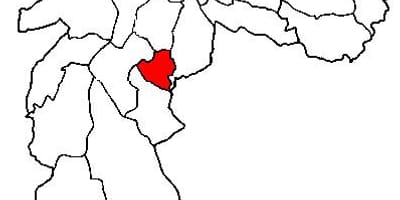 Mapa do Jabaquara sub-prefeitura de São Paulo