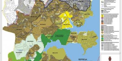 Mapa do M Boi Mirim São Paulo - Ocupação do solo