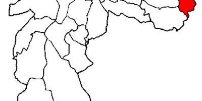 Mapa de Cidade Tiradentes, distrito
