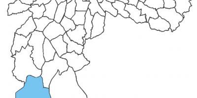 Mapa do distrito de Parelheiros