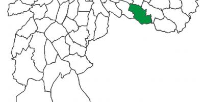 Mapa do distrito de Sapopemba