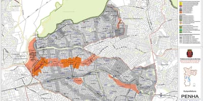 Mapa da Penha São Paulo - Ocupação do solo