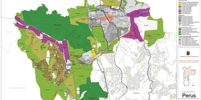 Mapa de Perus São Paulo - Ocupação do solo