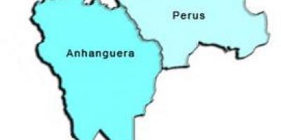 Mapa de Perus sub-prefeitura