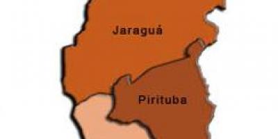 Mapa de Pirituba-Jaraguá, sub-prefeitura