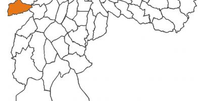 Mapa do distrito Raposo Tavares