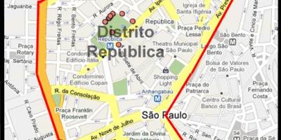 Mapa da República de São Paulo