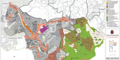 Mapa de São Mateus, São Paulo - Ocupação do solo